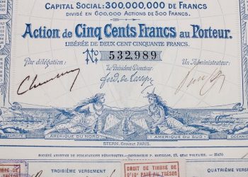 Antique Stocks Bonds 48990754